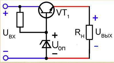 Диодно-транзисторная стабилизация 