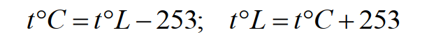 Формула для перевода лейденских градусов в градусы Цельсия